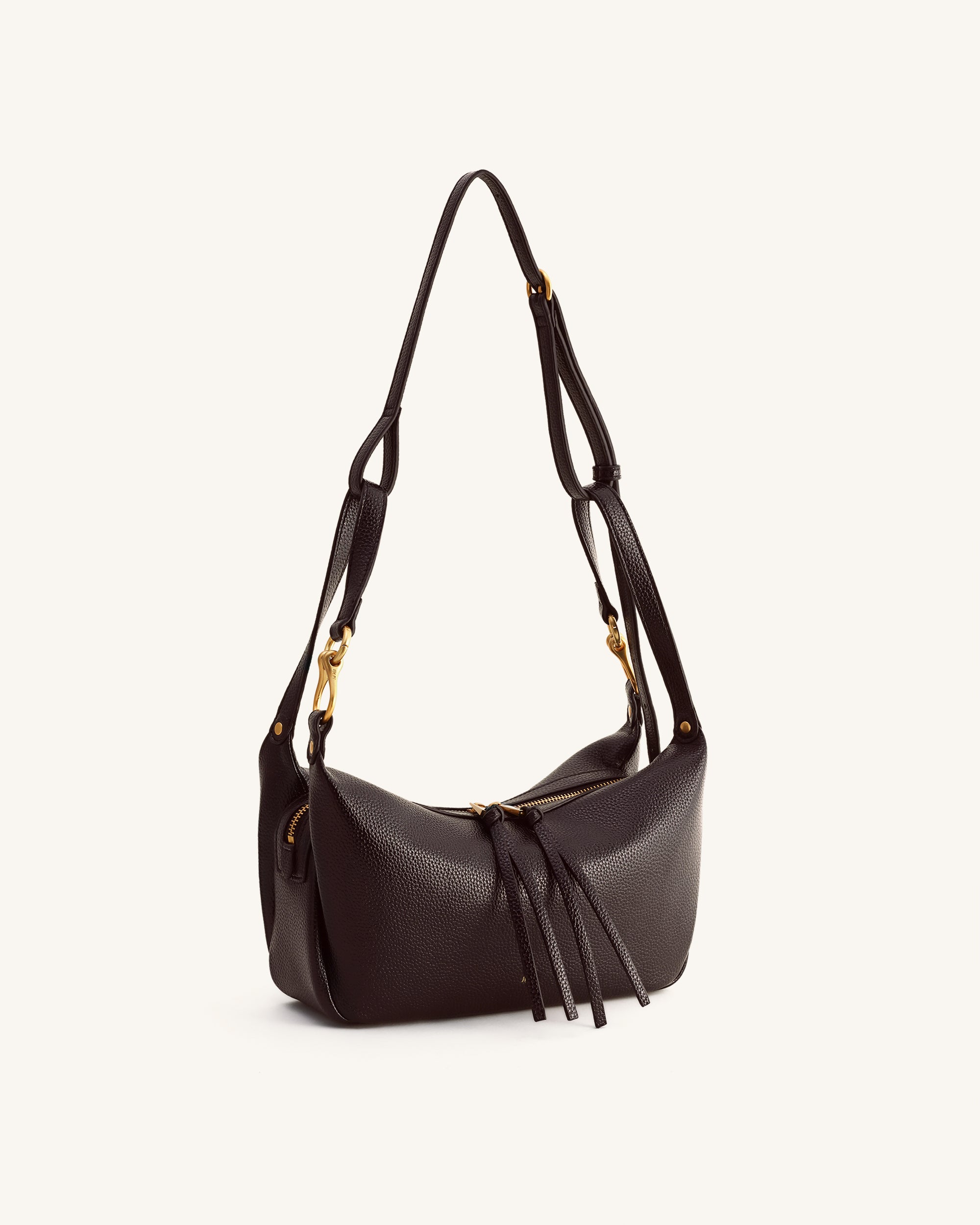 Selia Soft-Grain Crossbody Bag - Dark Brown | JW PEI