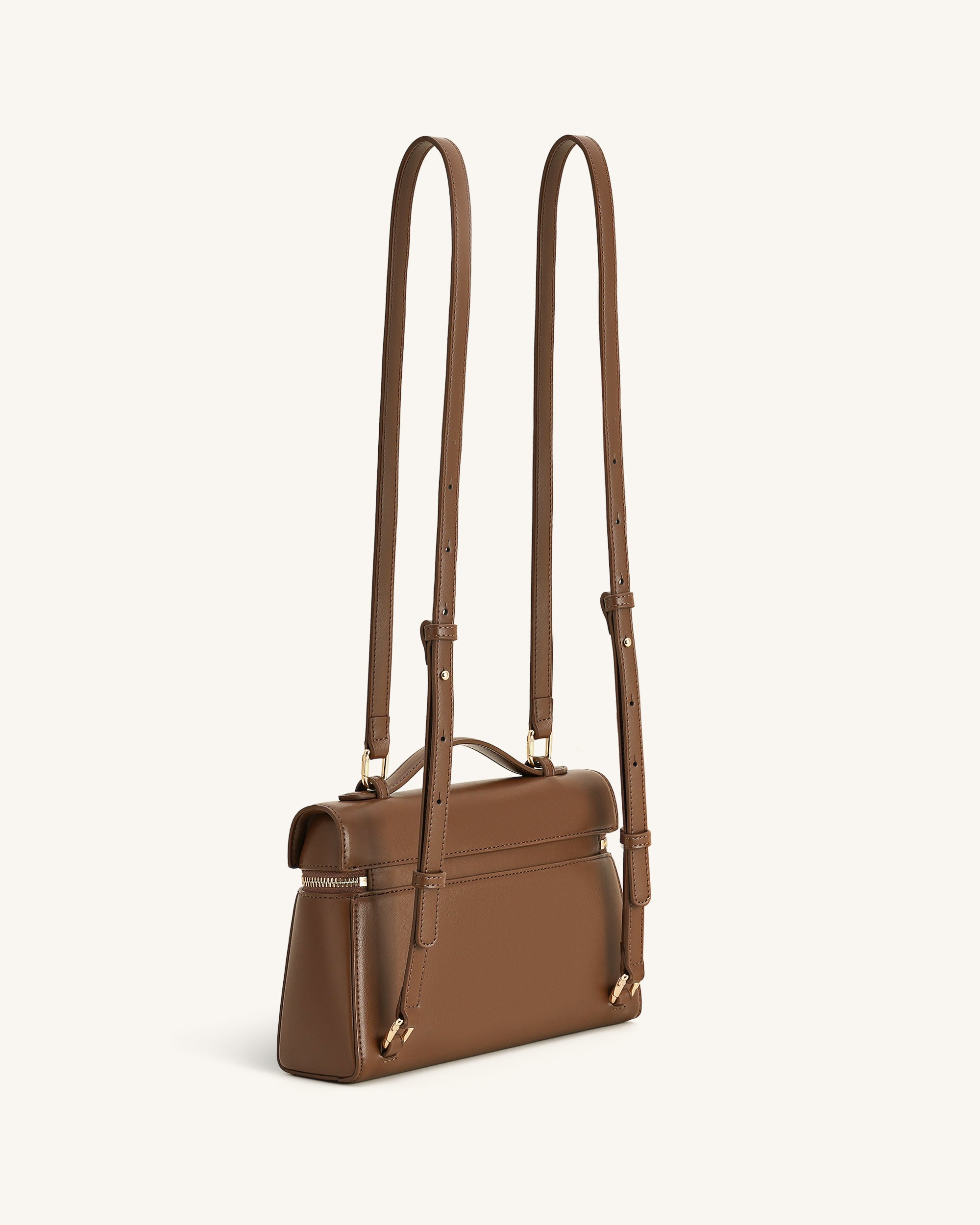 Thea Large Top Handle Bag - Mocha Brown | JW PEI