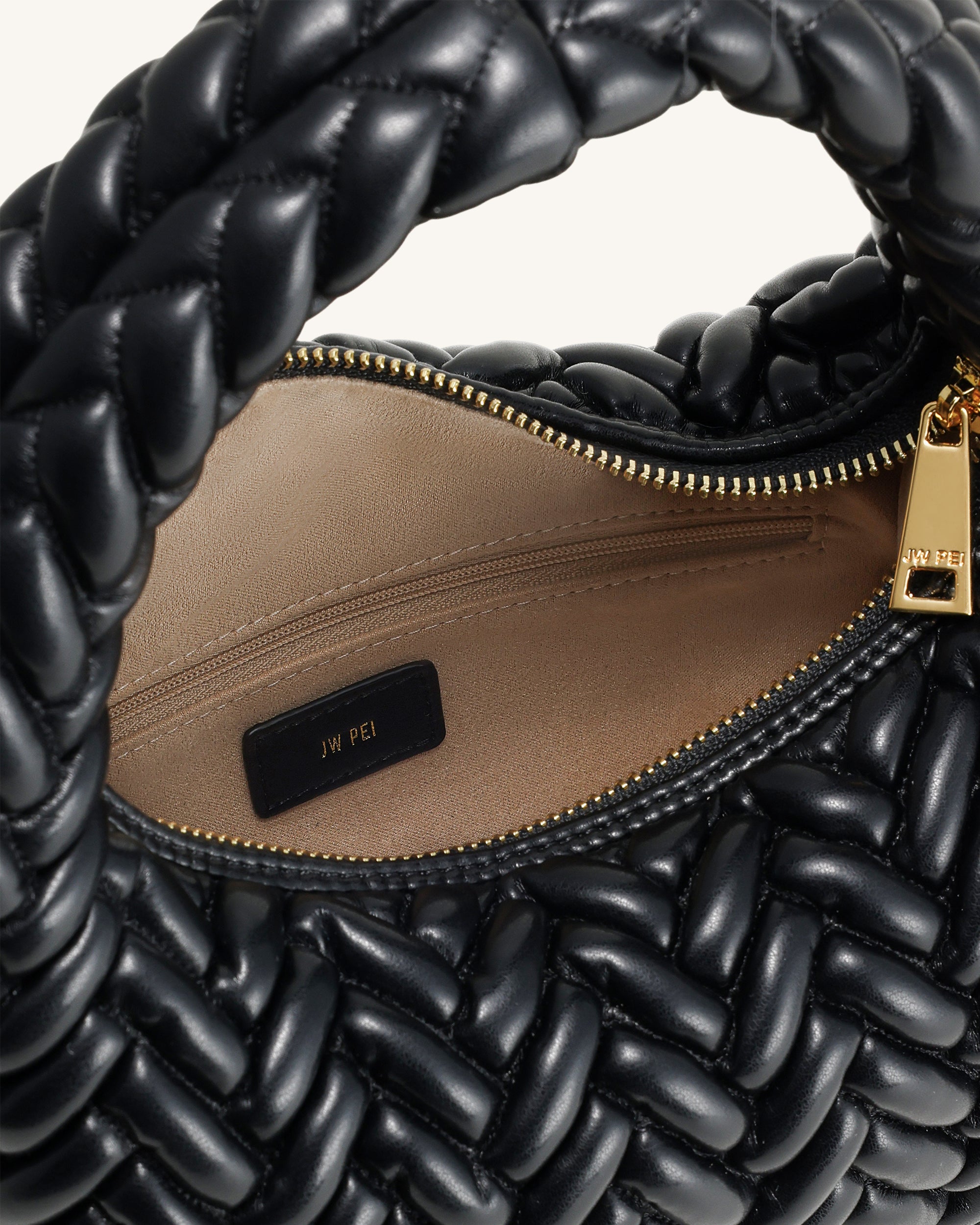 Cora Quilting Handle Bag - Black | JW PEI
