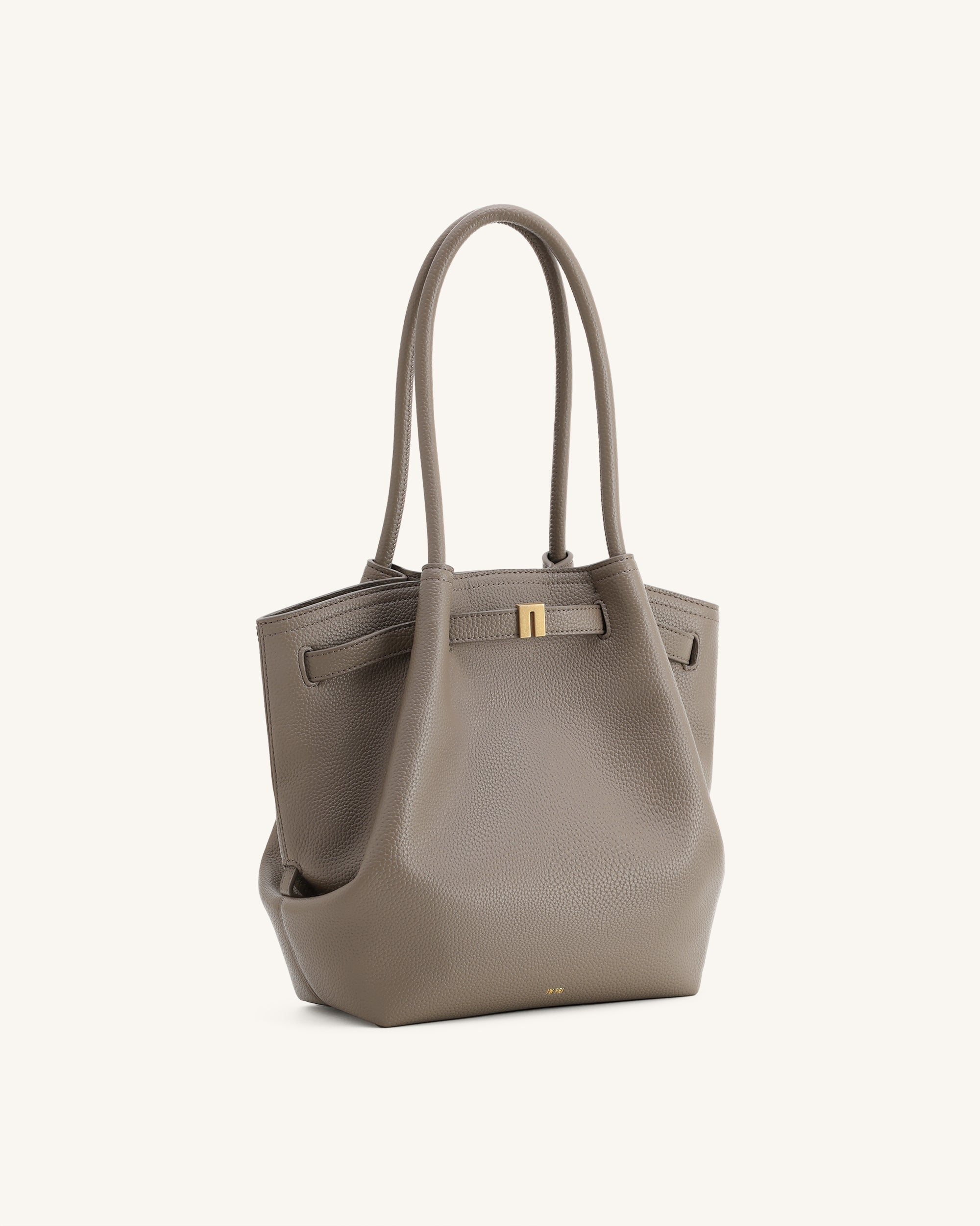 Hana Column Tote Bag - Taupe | JW PEI