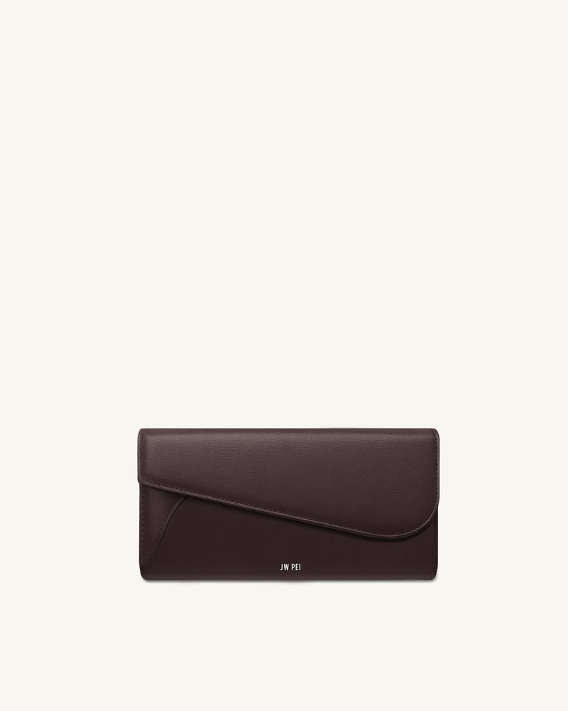 Seren Flap Long Wallet - Chestnut Black
