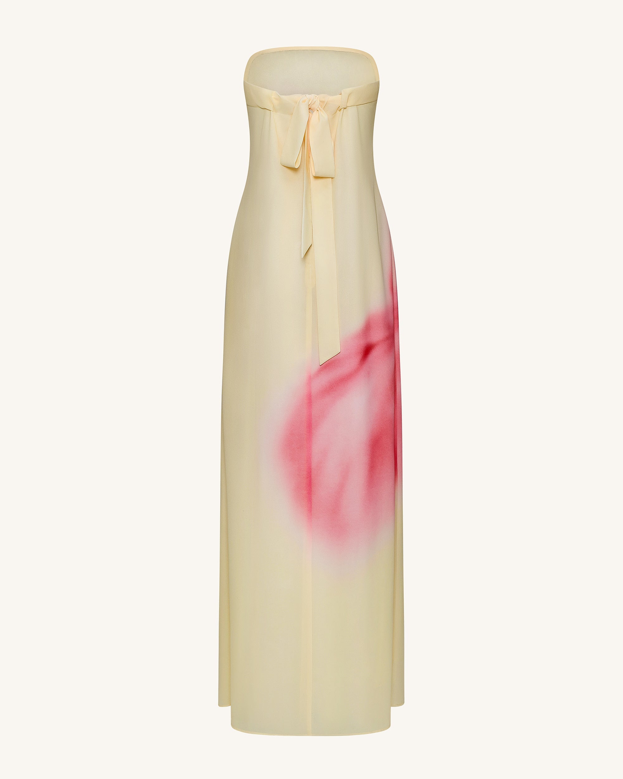strapless watercolor print fit & flare dress Watercolor Short Hoco Dress: Ava Presley 26444 Blue / 00