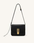 Evania Lock Shoulder Bag - Black