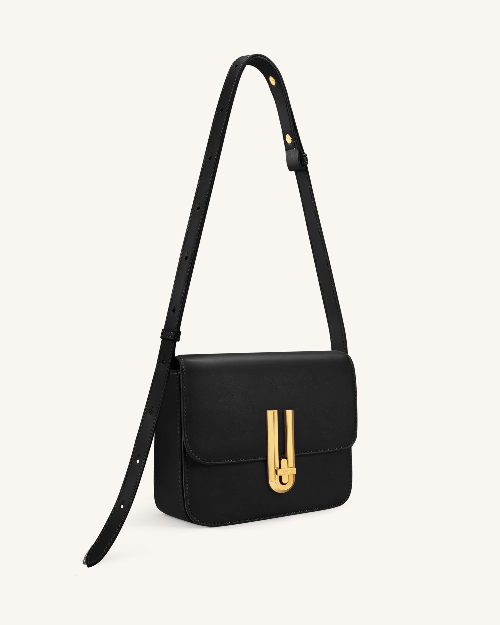 Evania Lock Shoulder Bag - Black