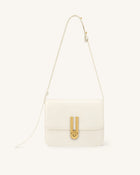 Evania Lock Shoulder Bag - Ivory