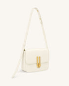 Evania Lock Shoulder Bag - Ivory
