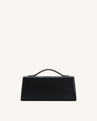Lena Metal Rope Knot Top Handle Bag - Black