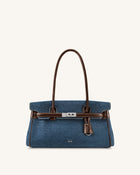 Yara Denim Shoulder Bag - Blue
