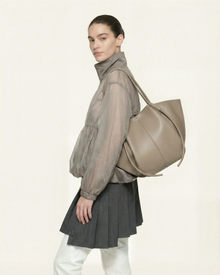 Nala Wide Tote Bag - Taupe