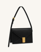Clio Envelope Crossbody Bag - Jet Black