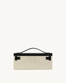 Bria Structured Top Handle Bag - Black Canvas