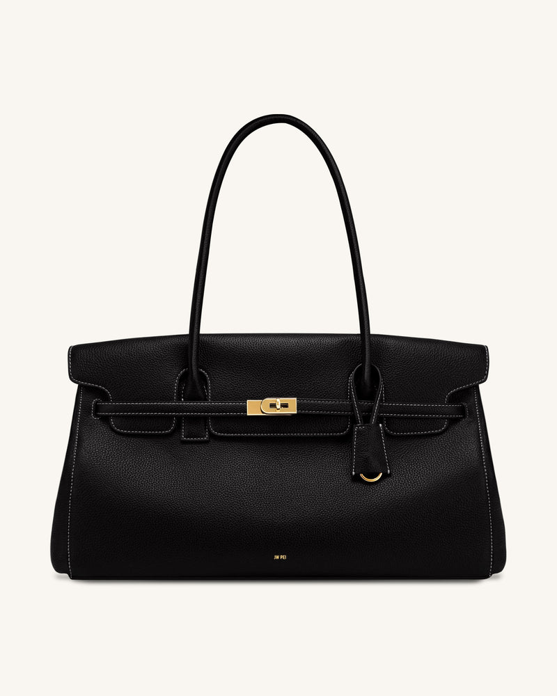 Yara Large Shoulder Bag - Black