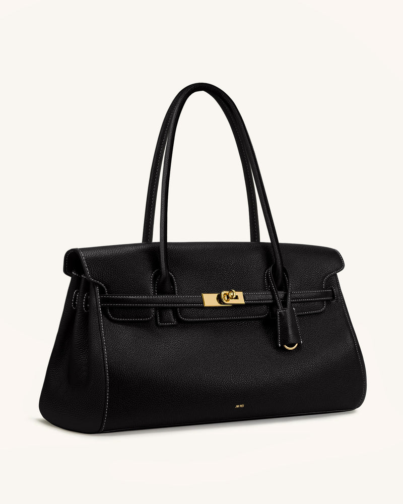Yara Large Shoulder Bag - Black