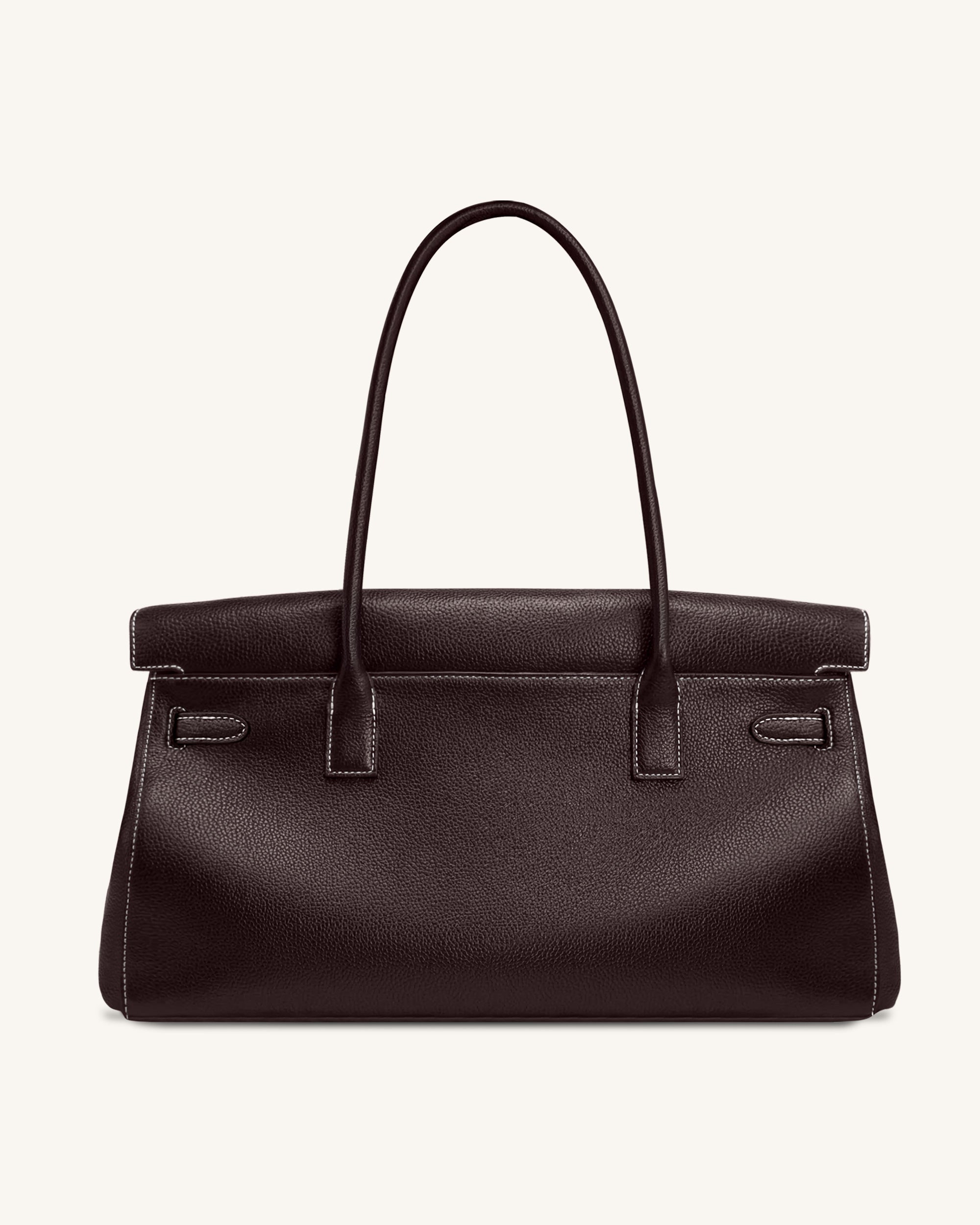 Yara Large Shoulder Bag - Dark Brown