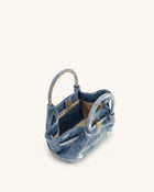 Hana Mini Denim Tote Bag - Blue