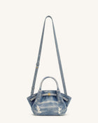 Hana Mini Denim Tote Bag - Blue