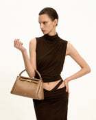 Carmen Top Handle Bag - Brown