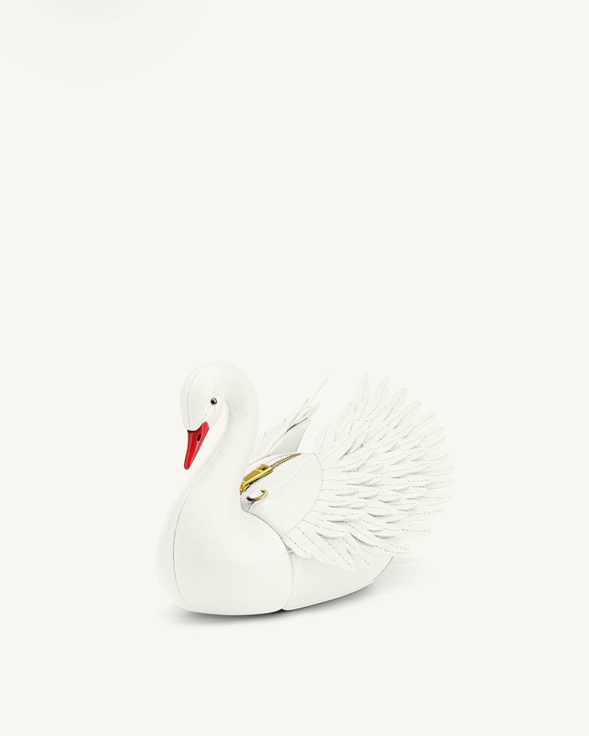 Alani Swan Shaped Crossbody Bag - White | JW PEI