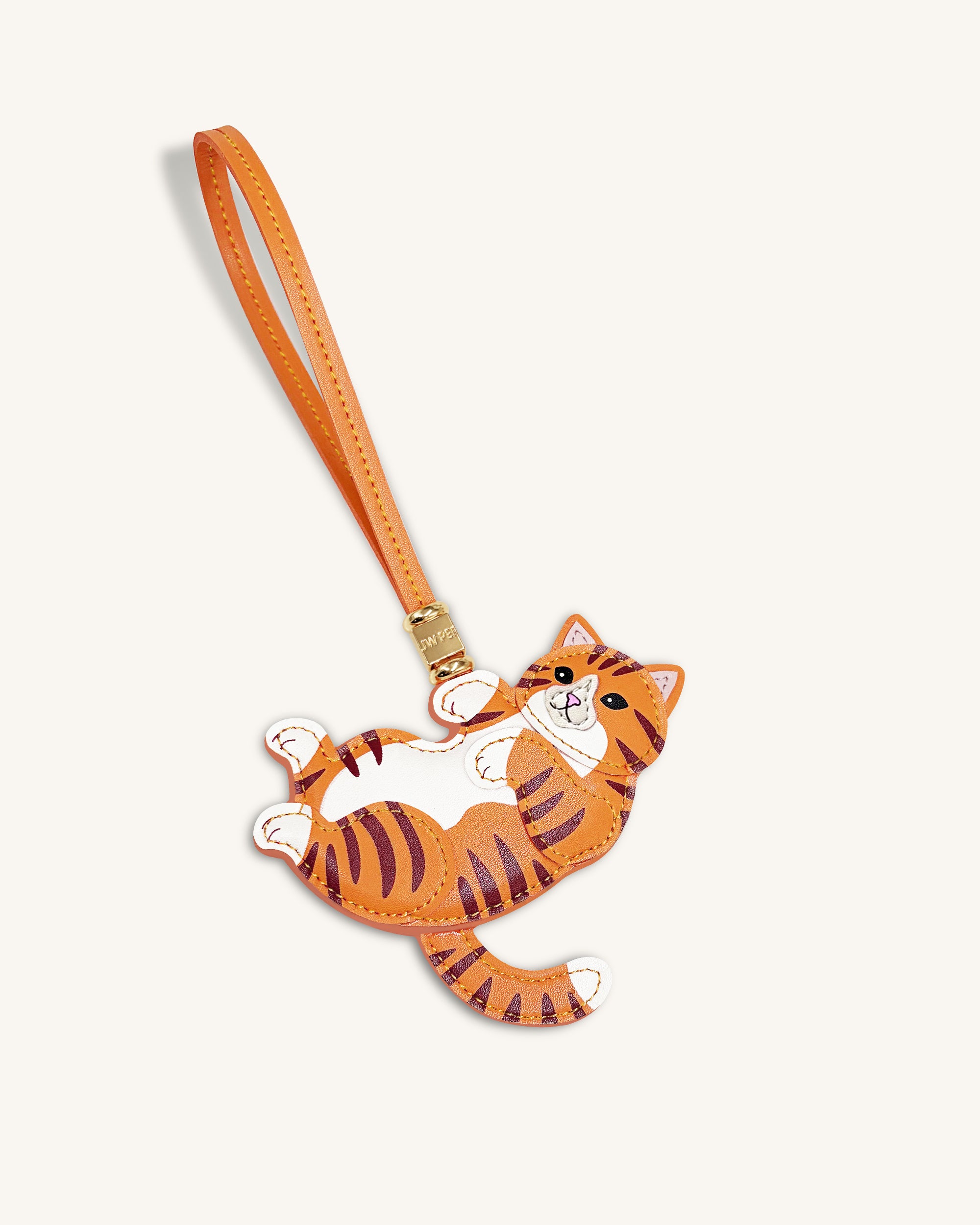 Playful Cat Bag Charm - Orange | JW PEI