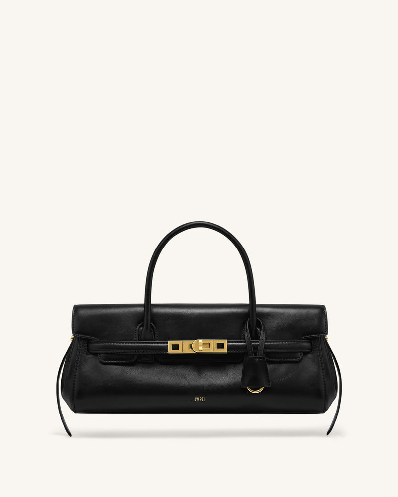 Yara Small Top Handle Shoulder Bag - Black