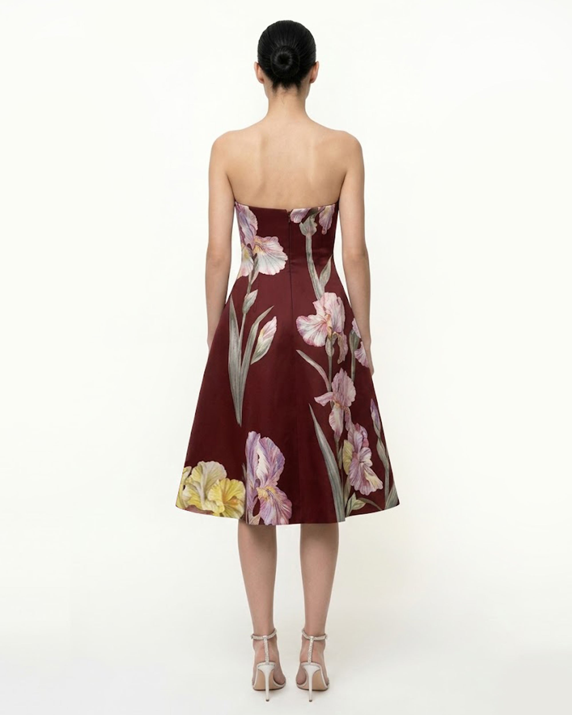 floral burgundy dress Returned Affections Burgundy Red Floral Midi Dress Shop the Mint