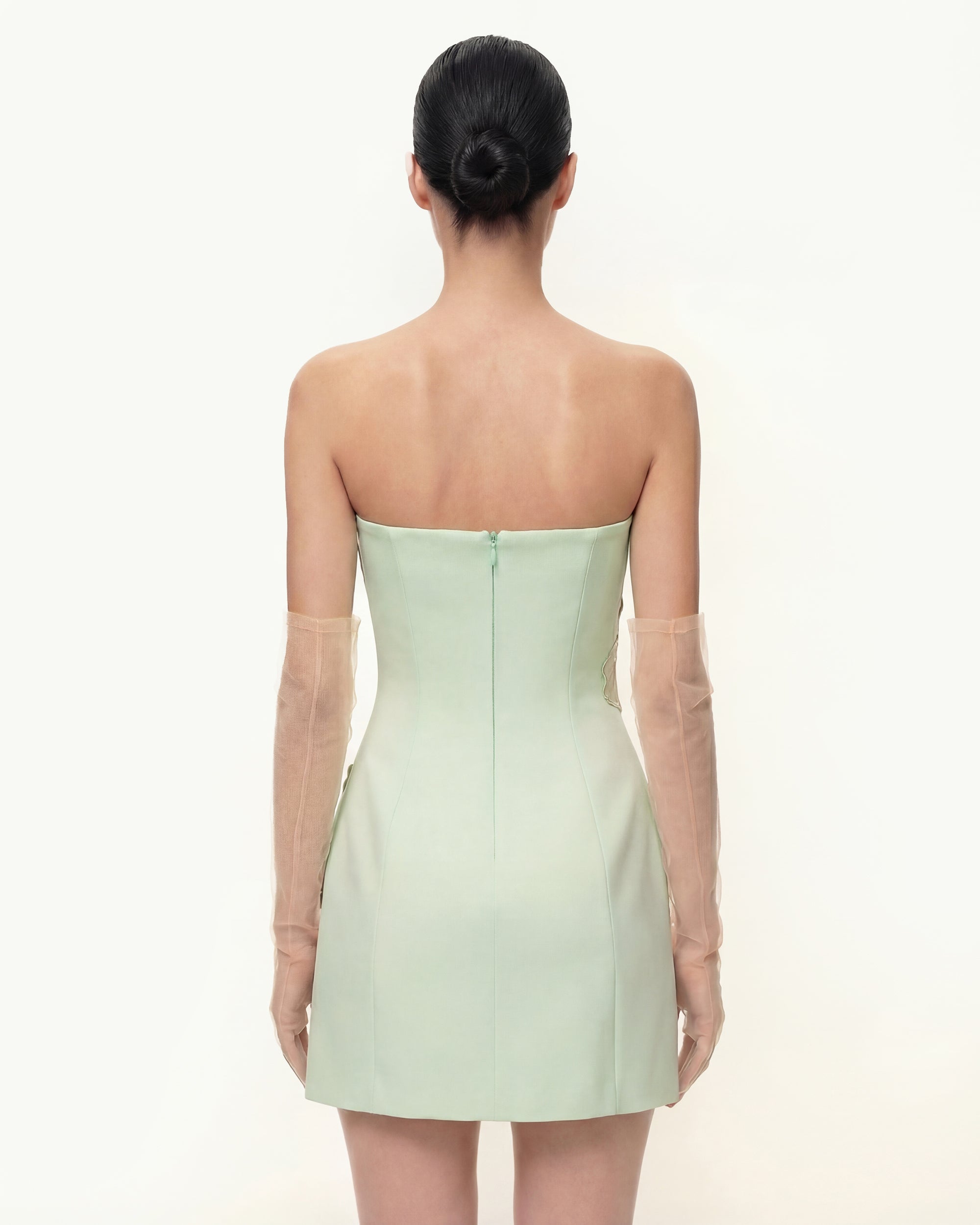 Iris Floral Print Strapless Dress - Green | JW PEI Iris Floral Print Strapless Dress - Green | JW PEI