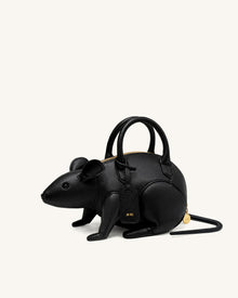 Mia Mouse Top Handle Bag - Black