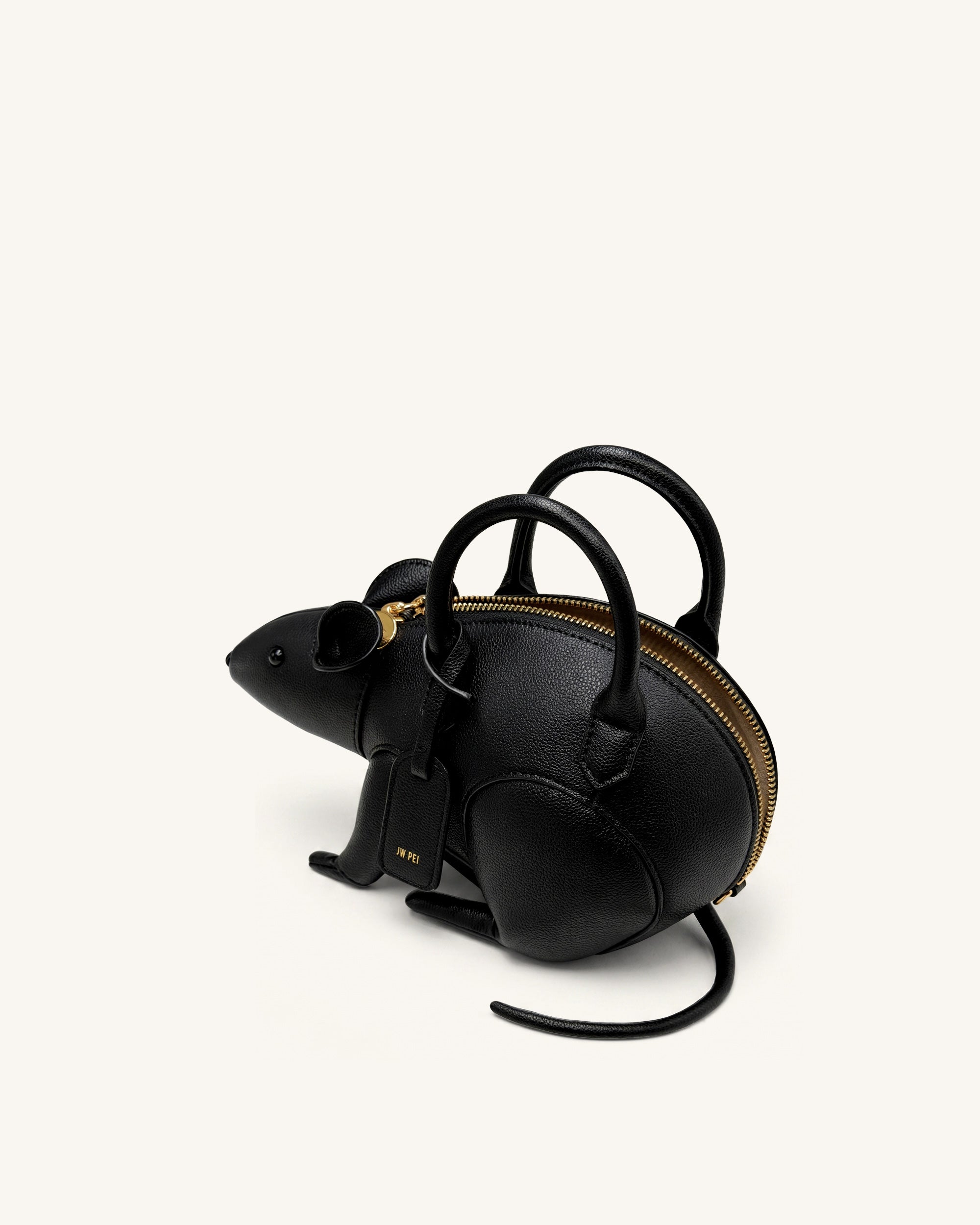 Mia Mouse Top Handle Bag - Black | JW PEI