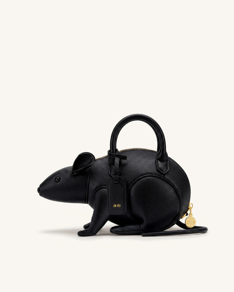 Mia Mouse Top Handle Bag - Black