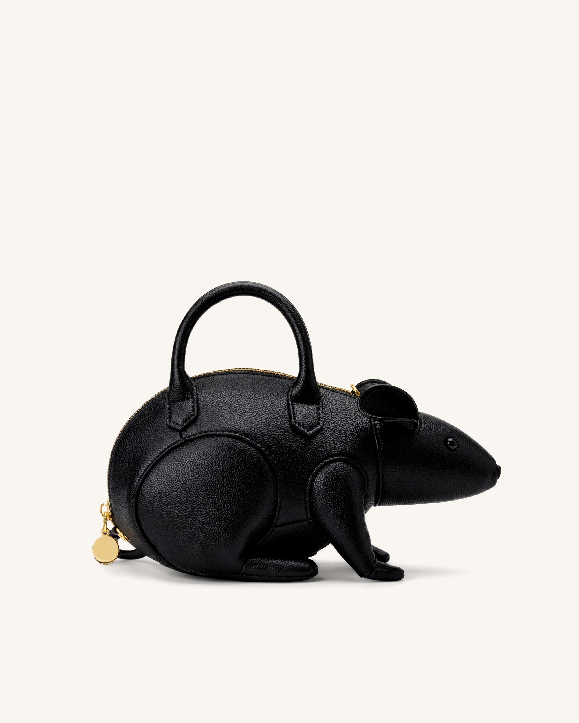 Mia Mouse Top Handle Bag - Black | JW PEI
