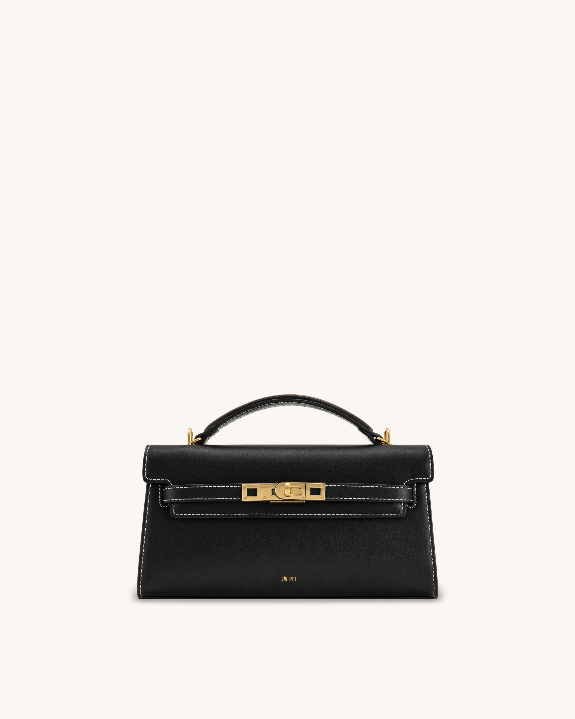 Noor Top Handle Bag - Ink Black