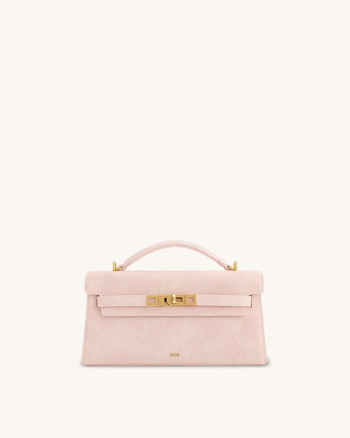 Noor Faux Suede Top Handle Bag - Pink | JW PEI