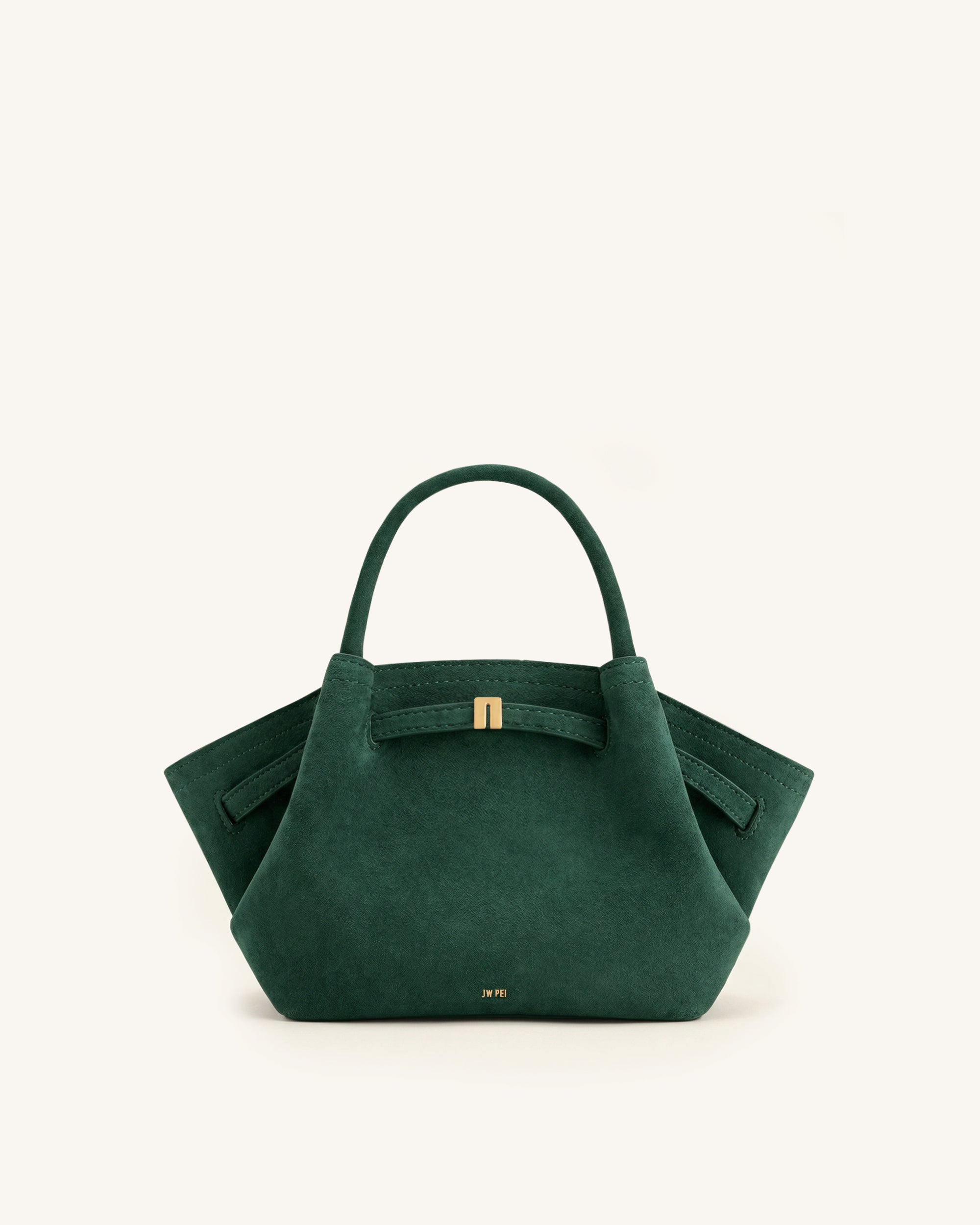 ブラインド hana Hana Mini Faux Suede Tote Bag - Forest Green | JW PEI