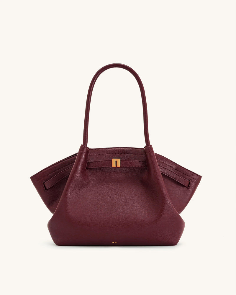 Hana Medium Tote Bag - Burgundy