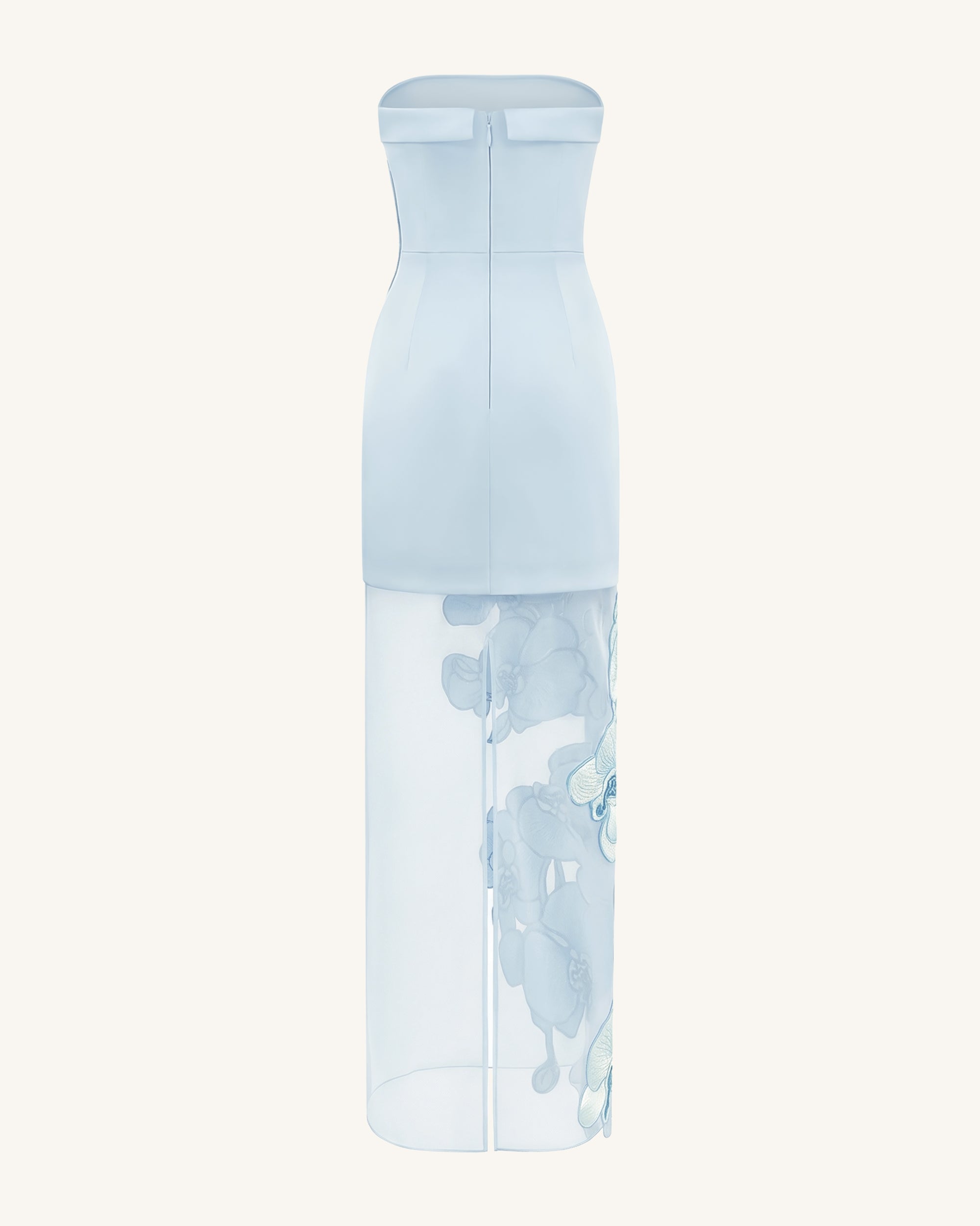 Orchid Embroidered Dress - Light Blue | JW PEI