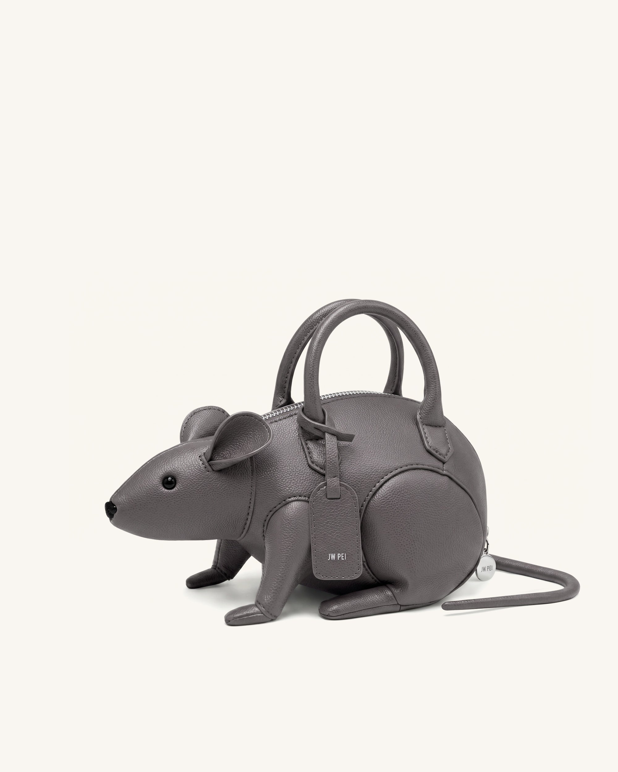Mia Mouse Top Handle Bag - Gray | JW PEI