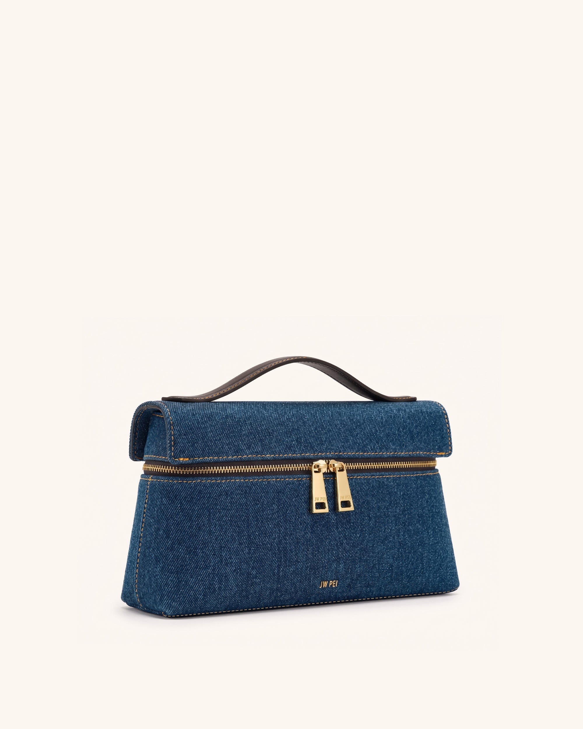 Thea Top Handle Bag - Blue Denim | JW PEI