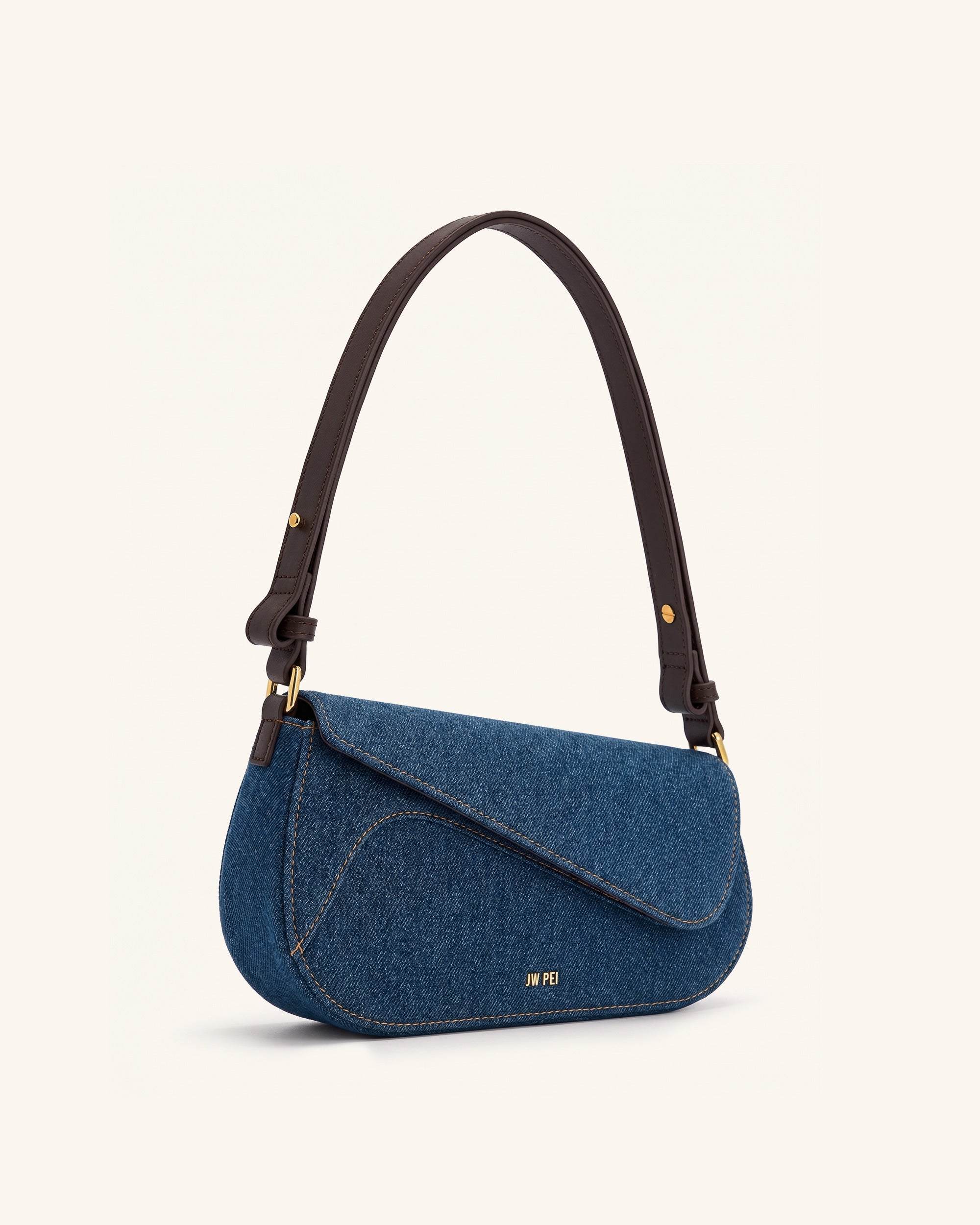 Addisyn Shoulder Bag - Blue Denim | JW PEI