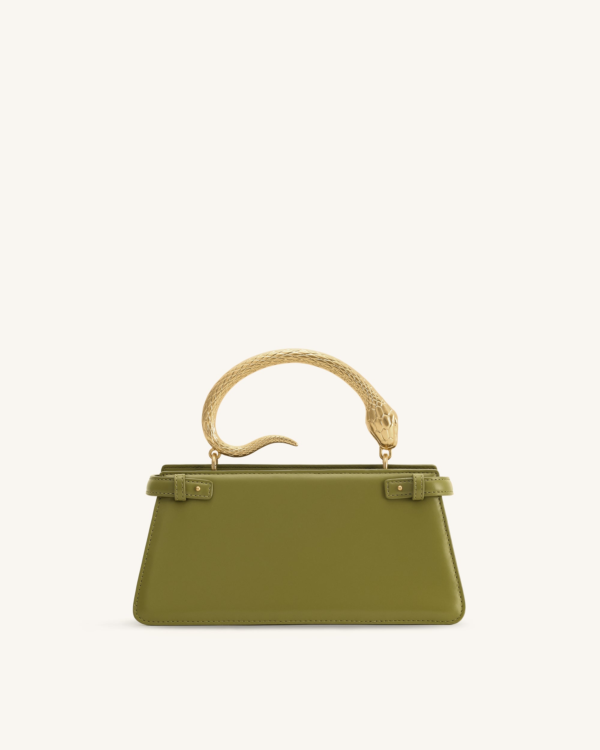 Elena Snake Handle Top Handle Bag - Matcha Green | JW PEI