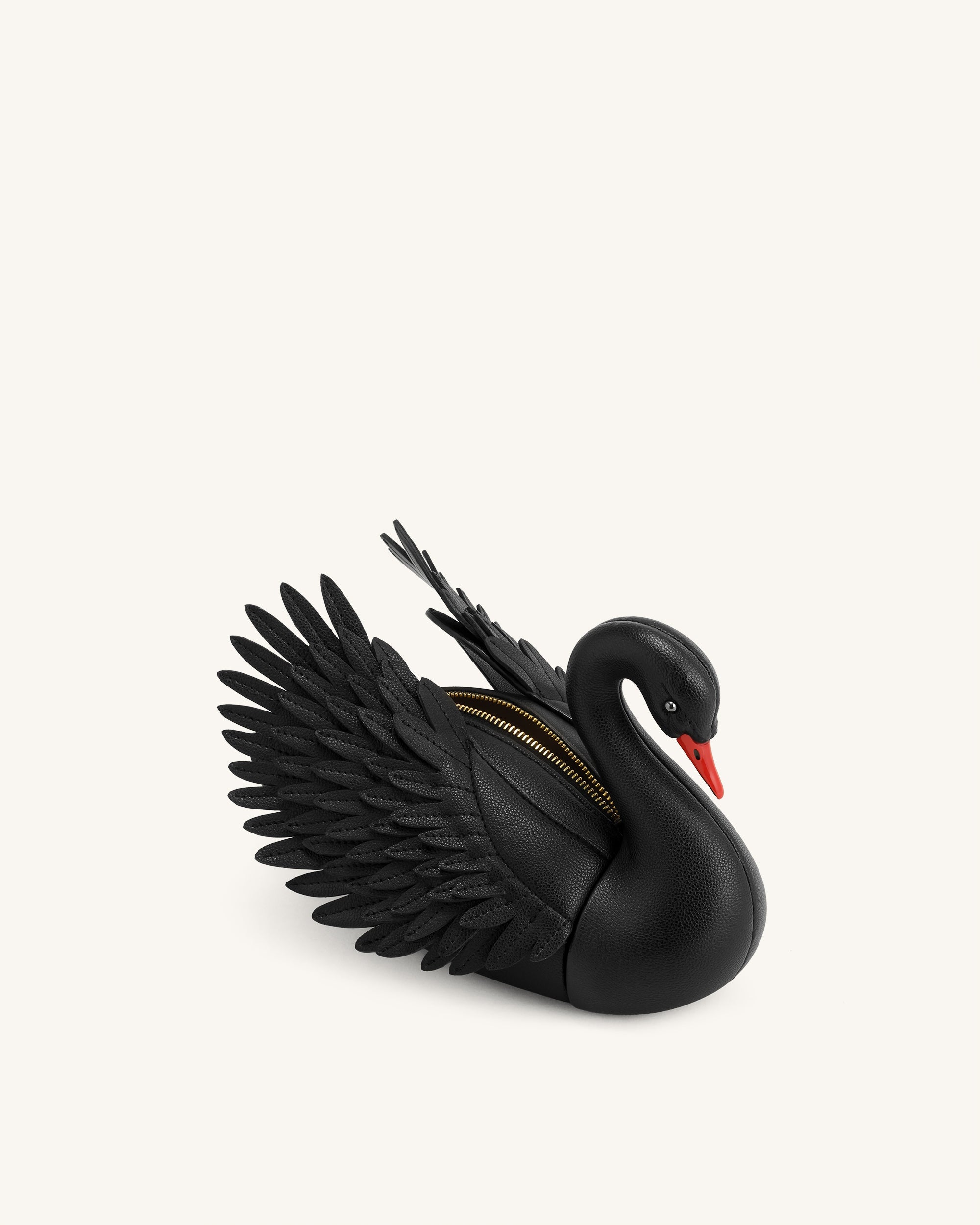 Alani Swan Shaped Crossbody Bag - Black | JW PEI