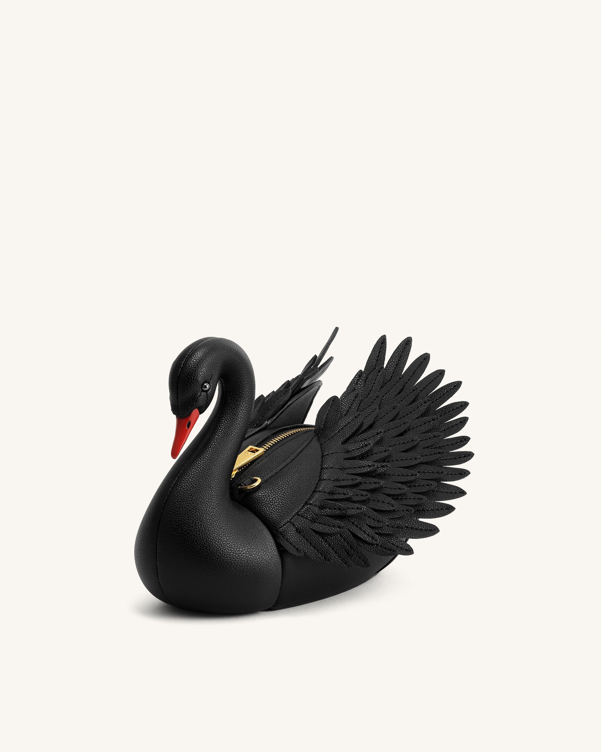Alani Swan Shaped Crossbody Bag - Black | JW PEI