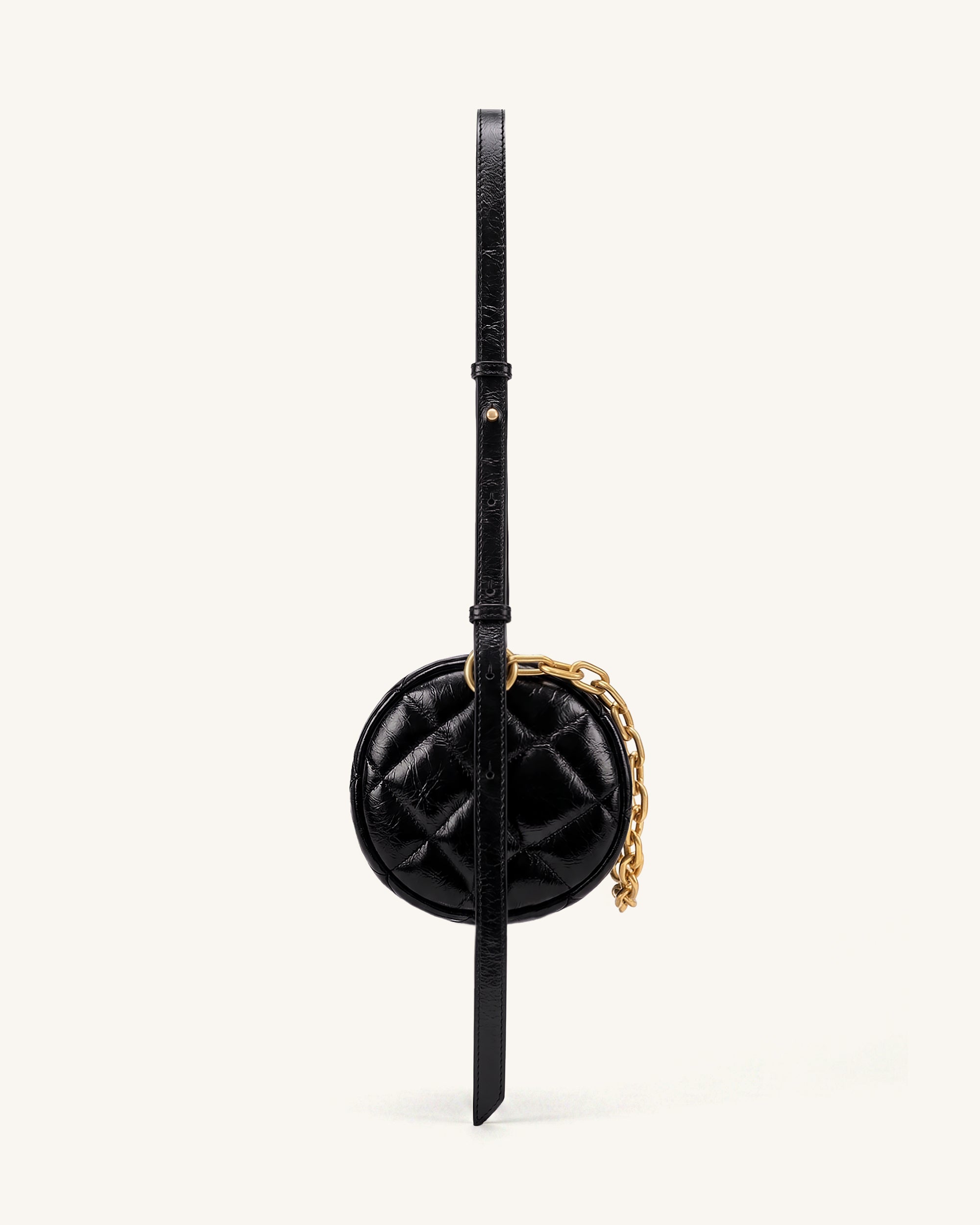 Lucienne Dachshund Quilted Chain Shoulder Bag - Black | JW PEI