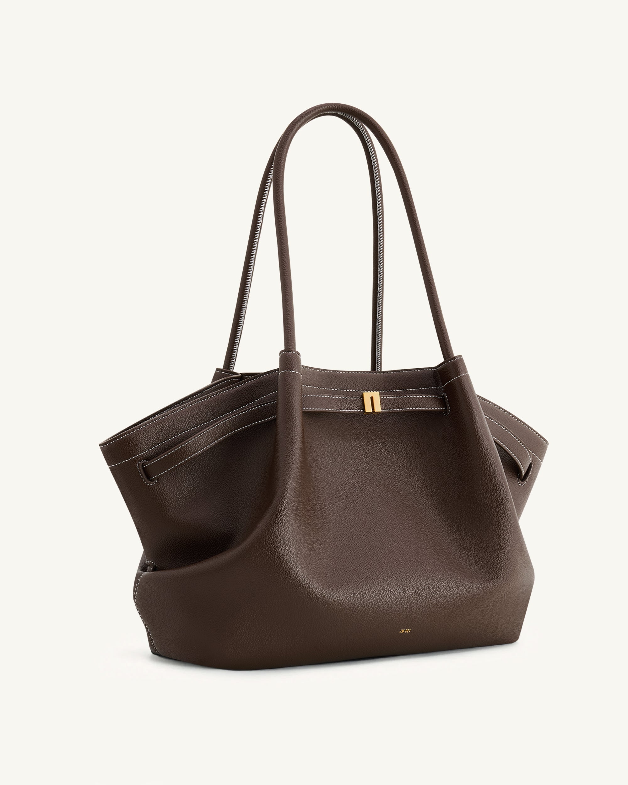 Hana Large Tote Bag - Dark Brown | JW PEI