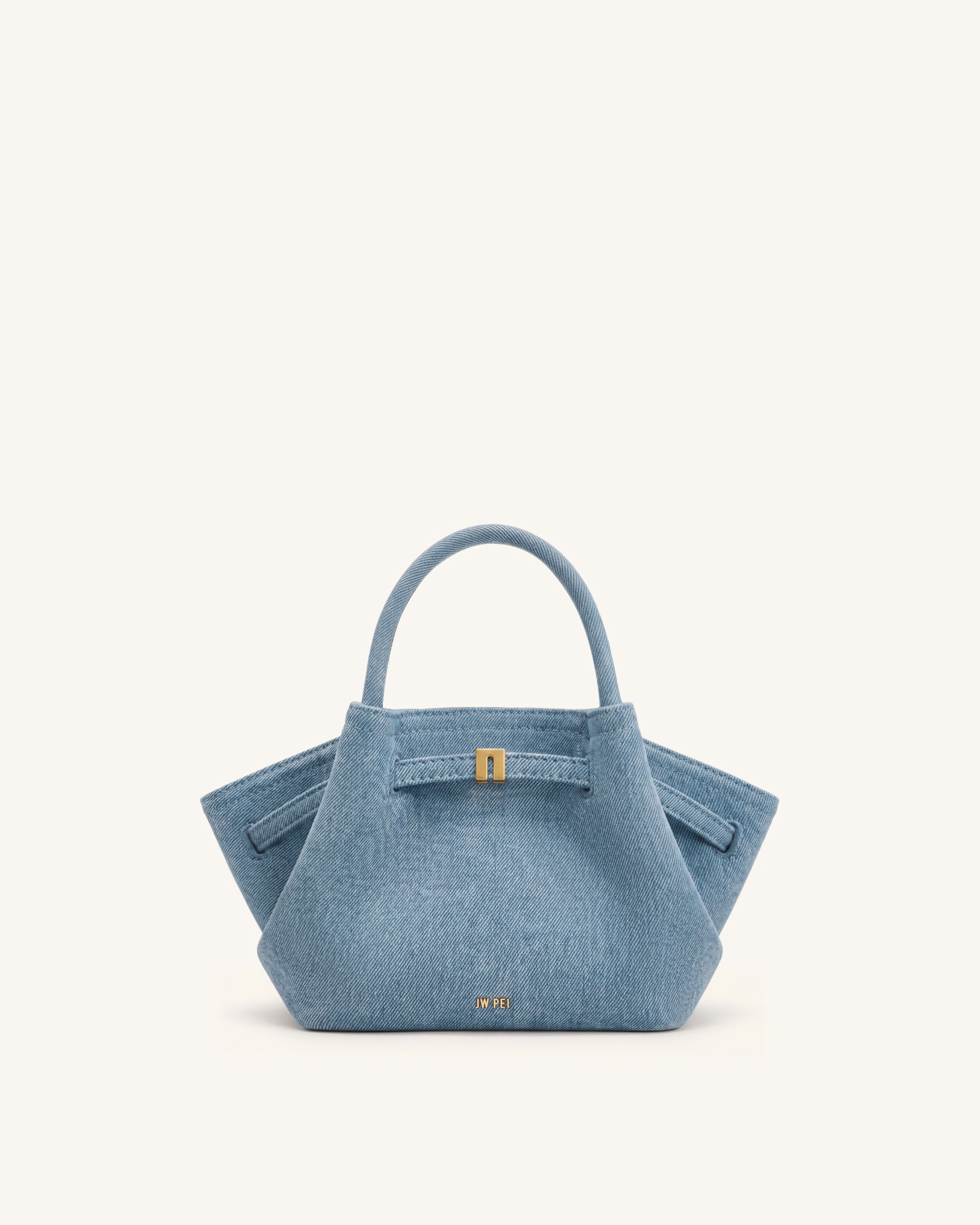 Hana Mini Tote Bag - Light Blue Denim