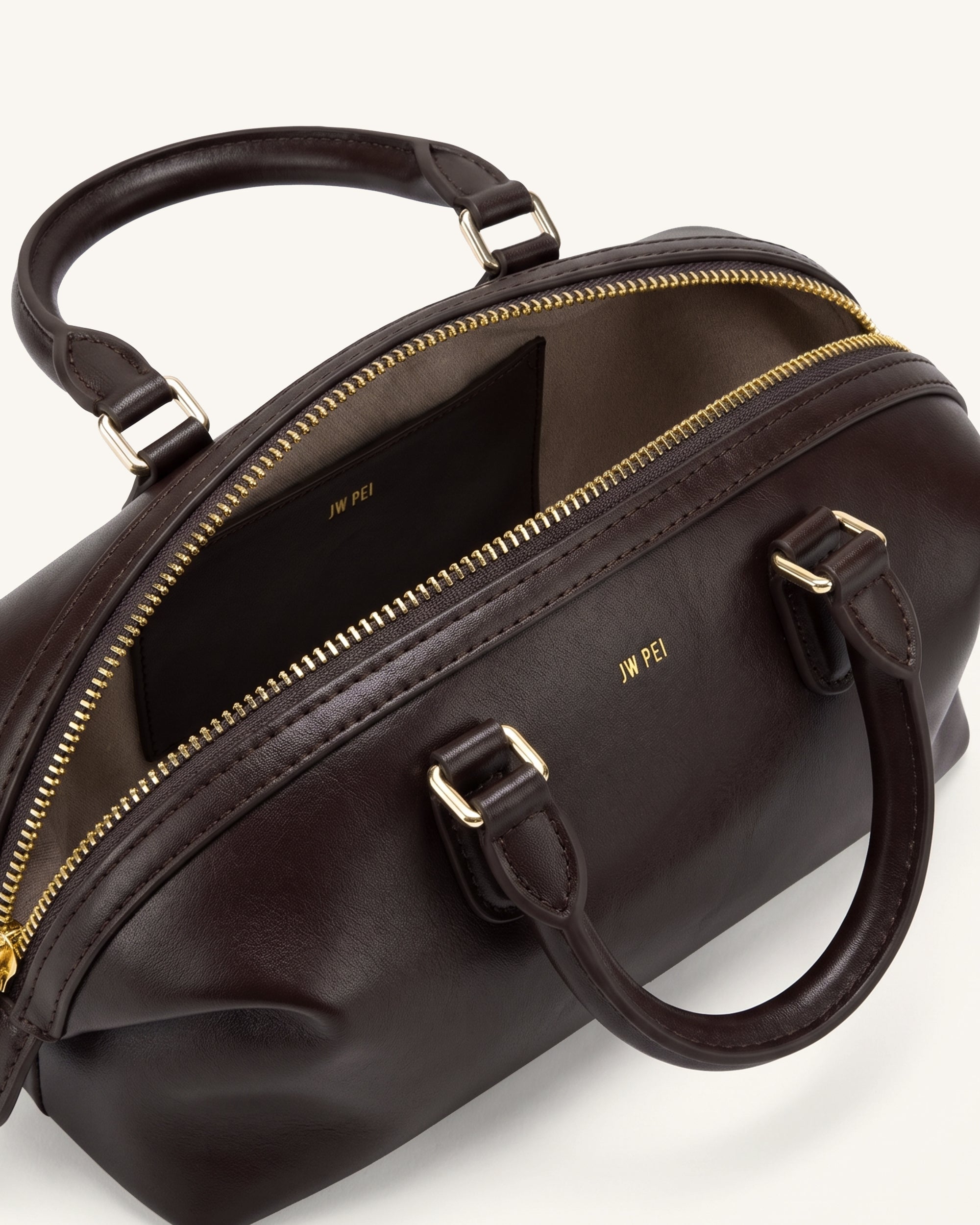 Arlo Top Handle Bag - Dark Brown | JW PEI
