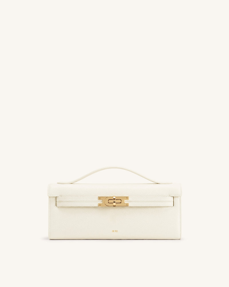 Bria Structured Top Handle Bag - Off White