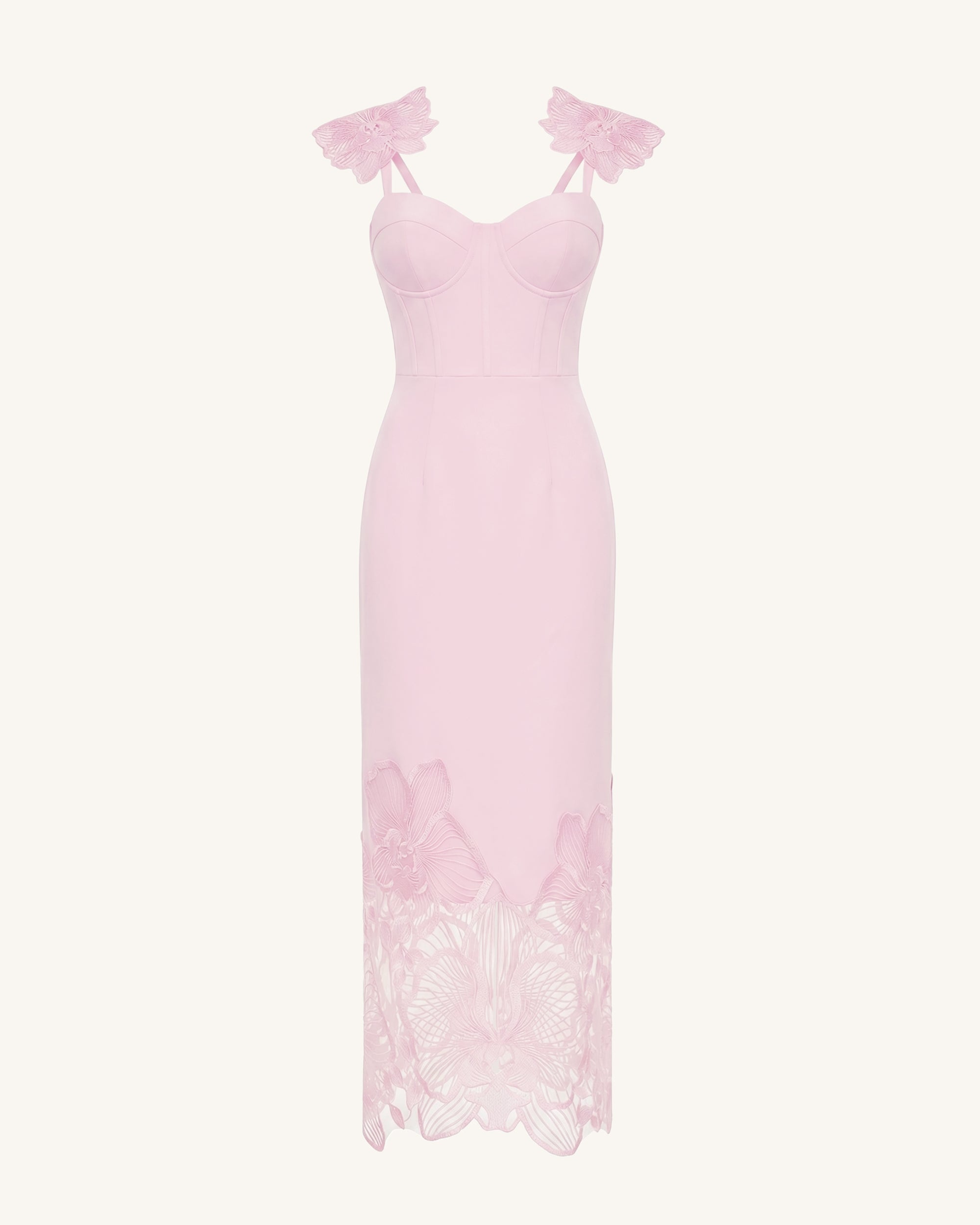 dusty pink corset midi dress Zimmermann