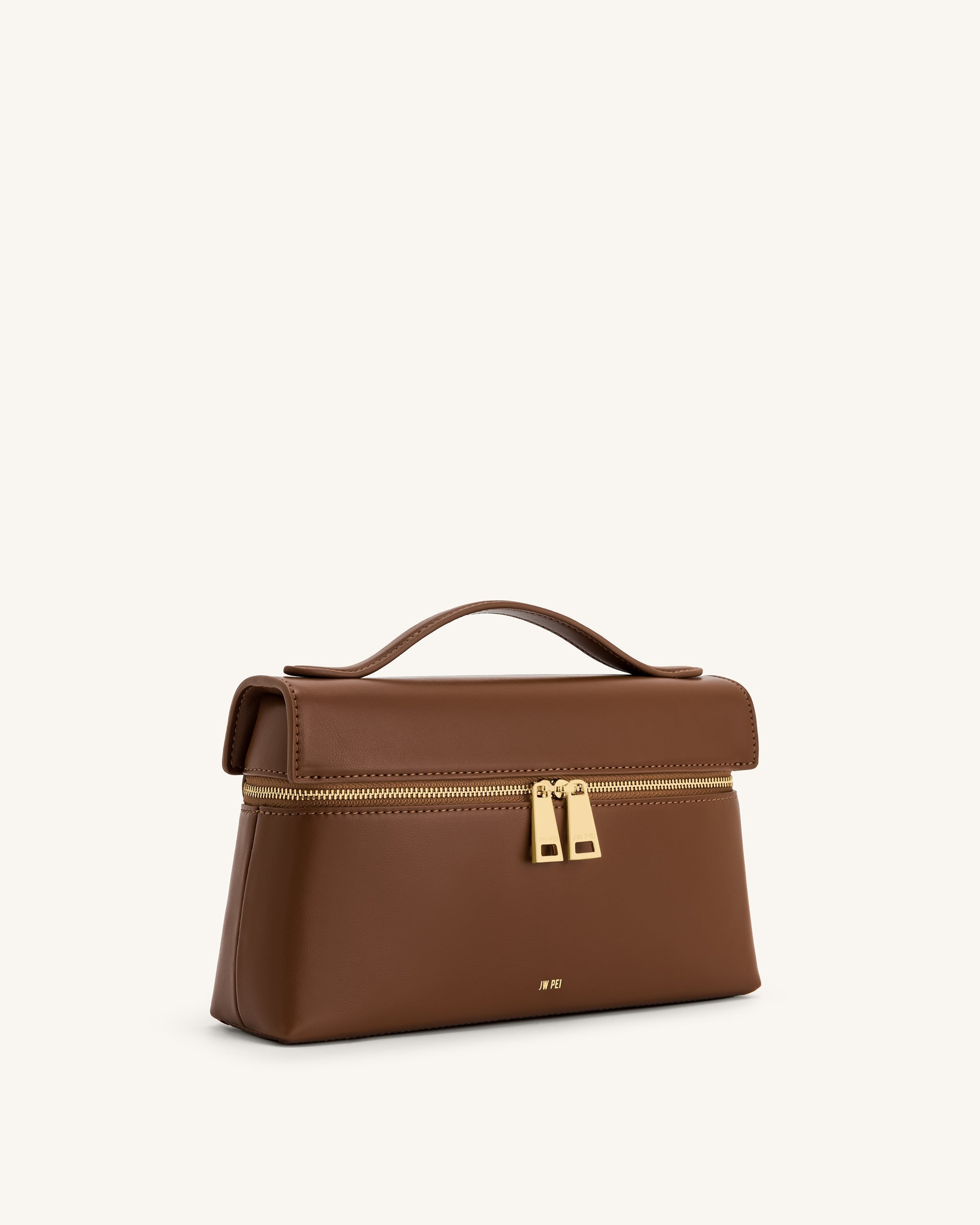 Thea Top Handle Bag - Brown | JW PEI