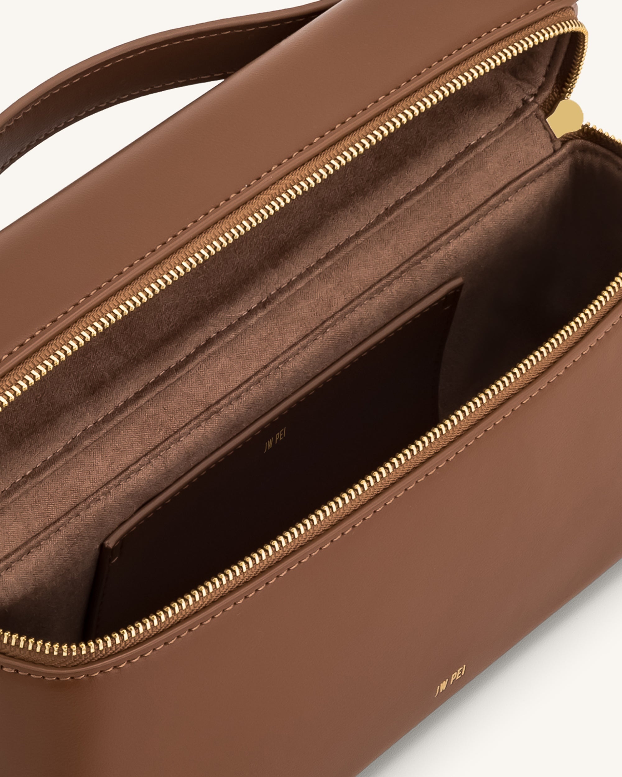 Thea Top Handle Bag - Brown | JW PEI