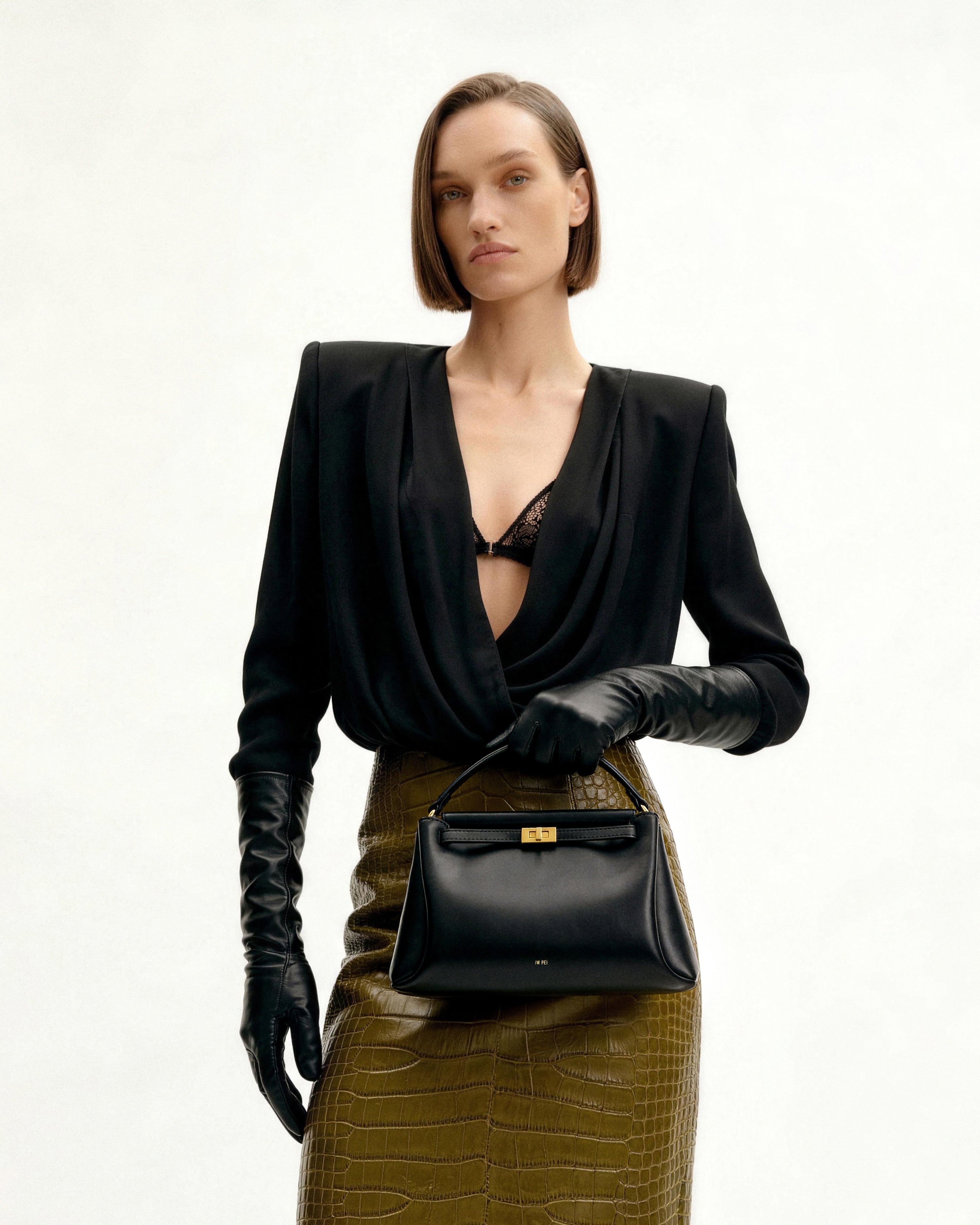 Carmen Top Handle Bag - Black | JW PEI